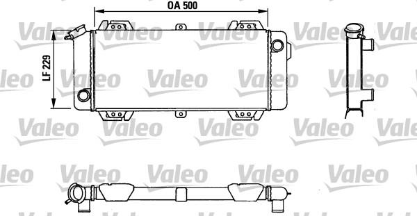 Valeo 883954 - Радиатор, охлаждане на двигателя vvparts.bg