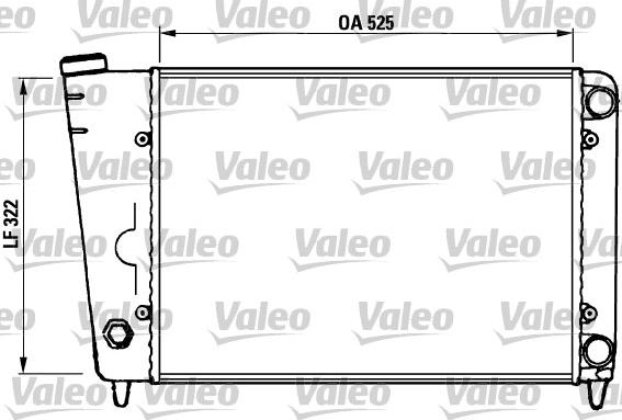 Valeo 883905 - Радиатор, охлаждане на двигателя vvparts.bg
