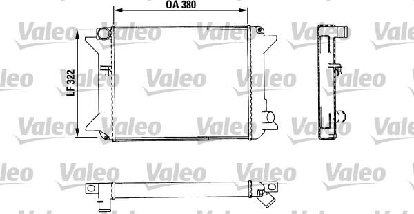 Valeo 883464 - Радиатор, охлаждане на двигателя vvparts.bg