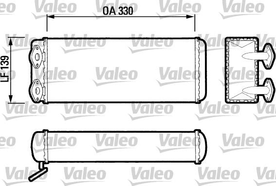 Valeo 883403 - Топлообменник, отопление на вътрешното пространство vvparts.bg