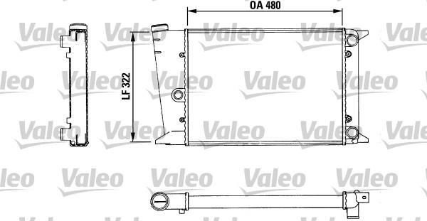 Valeo 883435 - Радиатор, охлаждане на двигателя vvparts.bg