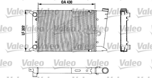 Valeo 883678 - Радиатор, охлаждане на двигателя vvparts.bg