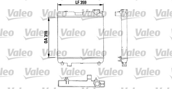 Valeo 883053 - Радиатор, охлаждане на двигателя vvparts.bg