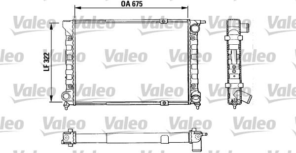 Valeo 883849 - Радиатор, охлаждане на двигателя vvparts.bg