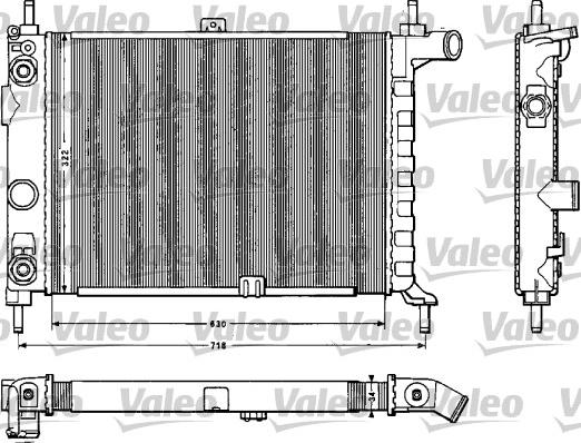 Valeo 883859 - Радиатор, охлаждане на двигателя vvparts.bg