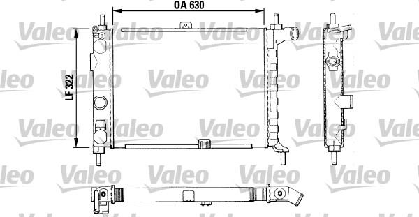 Valeo 883858 - Радиатор, охлаждане на двигателя vvparts.bg