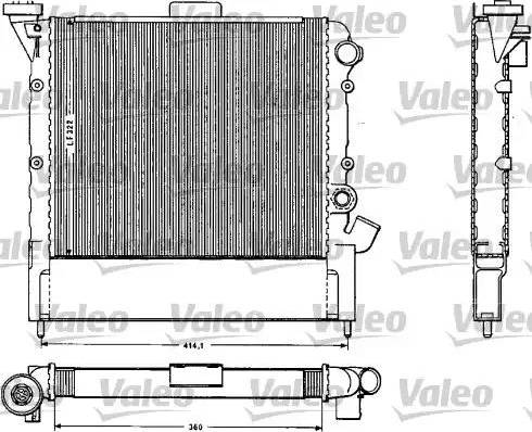 Valeo 883852 - Радиатор, охлаждане на двигателя vvparts.bg