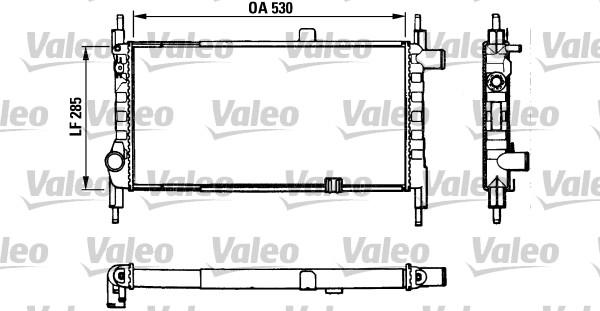 Valeo 883857 - Радиатор, охлаждане на двигателя vvparts.bg