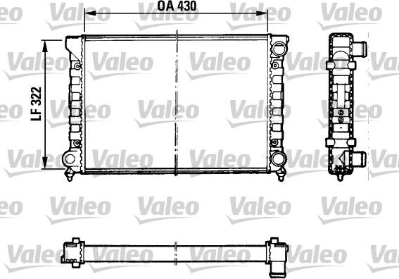 Valeo 883869 - Радиатор, охлаждане на двигателя vvparts.bg