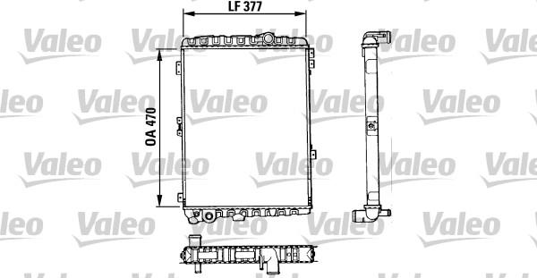 Valeo 883863 - Радиатор, охлаждане на двигателя vvparts.bg