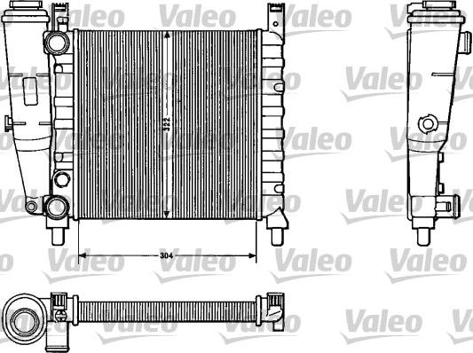 Valeo 883811 - Радиатор, охлаждане на двигателя vvparts.bg