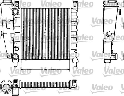 Valeo 883812 - Радиатор, охлаждане на двигателя vvparts.bg