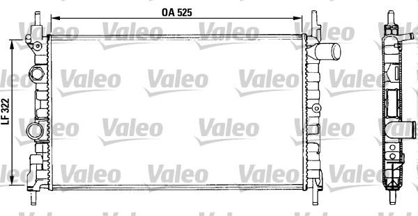 Valeo 883880 - Радиатор, охлаждане на двигателя vvparts.bg