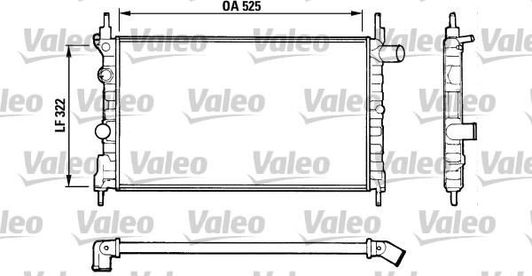 Valeo 883881 - Радиатор, охлаждане на двигателя vvparts.bg