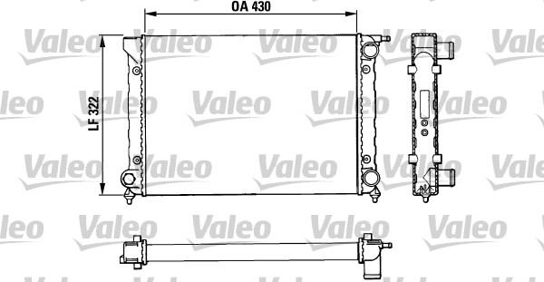 Valeo 883820 - Радиатор, охлаждане на двигателя vvparts.bg