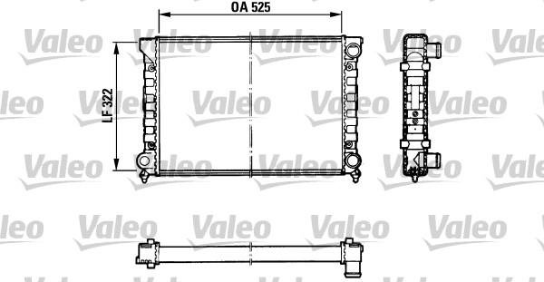 Valeo 883870 - Радиатор, охлаждане на двигателя vvparts.bg