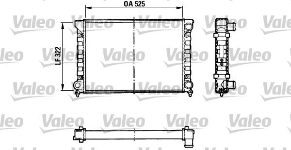 Valeo 883878 - Радиатор, охлаждане на двигателя vvparts.bg