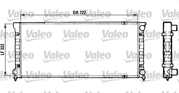 Valeo 883872 - Радиатор, охлаждане на двигателя vvparts.bg