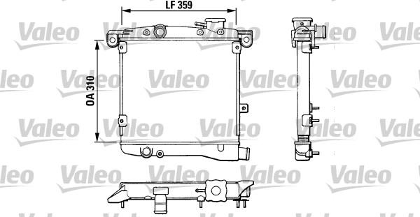 Valeo 883799 - Радиатор, охлаждане на двигателя vvparts.bg