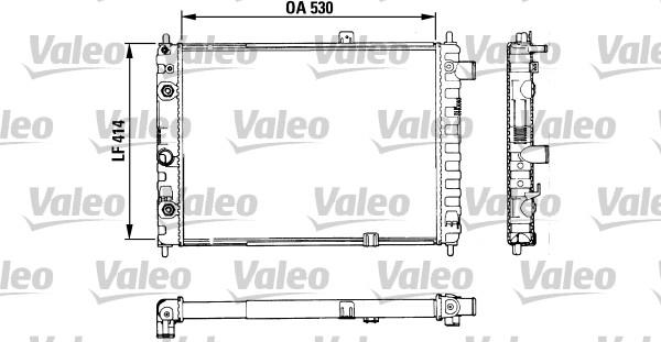 Valeo 883754 - Радиатор, охлаждане на двигателя vvparts.bg