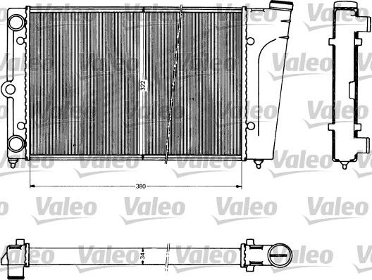 Valeo 883755 - Радиатор, охлаждане на двигателя vvparts.bg