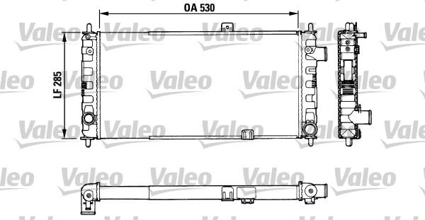 Valeo 883751 - Радиатор, охлаждане на двигателя vvparts.bg