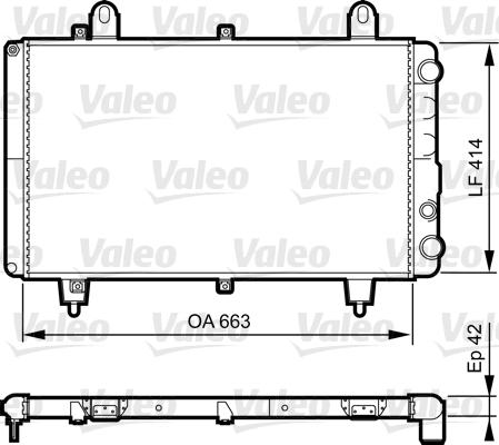 Valeo 883764 - Радиатор, охлаждане на двигателя vvparts.bg