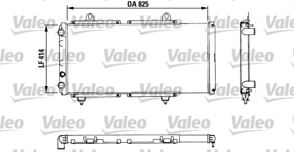 Valeo 883765 - Радиатор, охлаждане на двигателя vvparts.bg