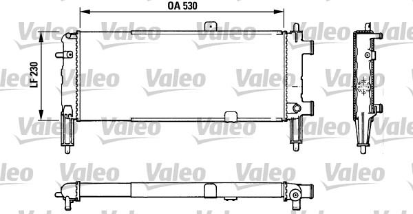 Valeo 883767 - Радиатор, охлаждане на двигателя vvparts.bg