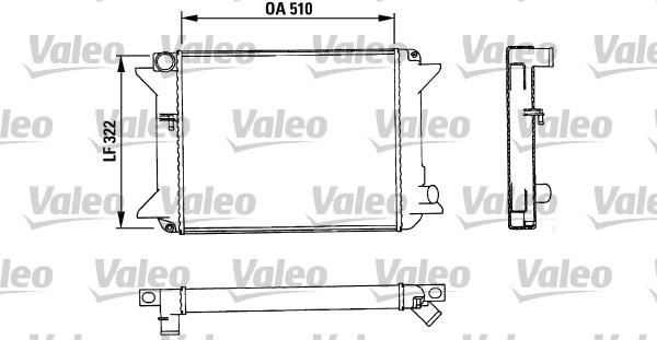 Valeo 883715 - Радиатор, охлаждане на двигателя vvparts.bg