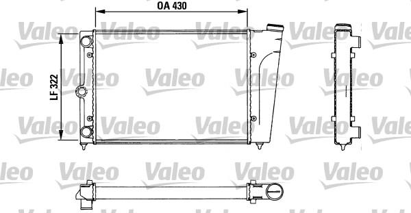 Valeo 883718 - Радиатор, охлаждане на двигателя vvparts.bg