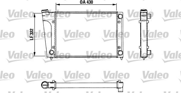 Valeo 883717 - Радиатор, охлаждане на двигателя vvparts.bg