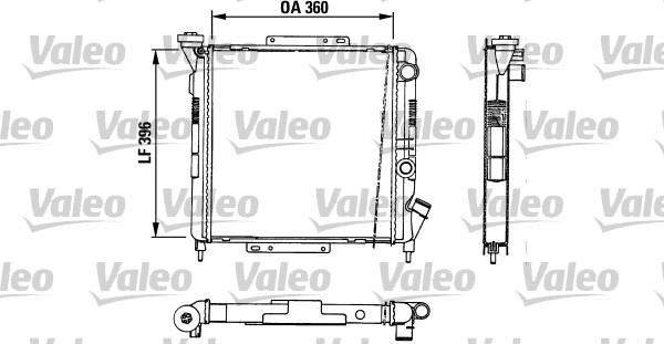 Valeo 883729 - Радиатор, охлаждане на двигателя vvparts.bg