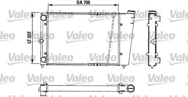 Valeo 883724 - Радиатор, охлаждане на двигателя vvparts.bg