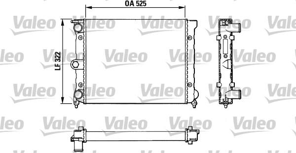 Valeo 883720 - Радиатор, охлаждане на двигателя vvparts.bg