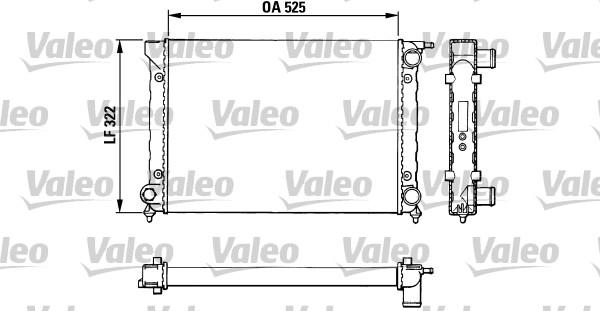 Valeo 883727 - Радиатор, охлаждане на двигателя vvparts.bg