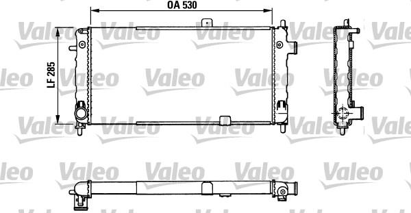 Valeo 883771 - Радиатор, охлаждане на двигателя vvparts.bg