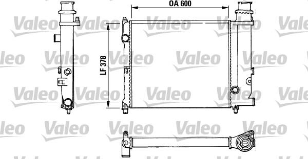 Valeo 883773 - Радиатор, охлаждане на двигателя vvparts.bg