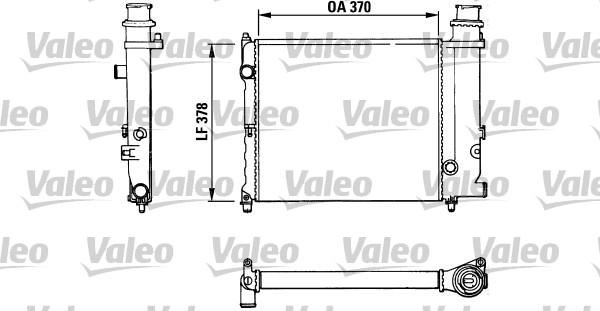 Valeo 883772 - Радиатор, охлаждане на двигателя vvparts.bg