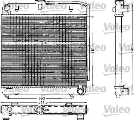 Valeo 883777 - Радиатор, охлаждане на двигателя vvparts.bg