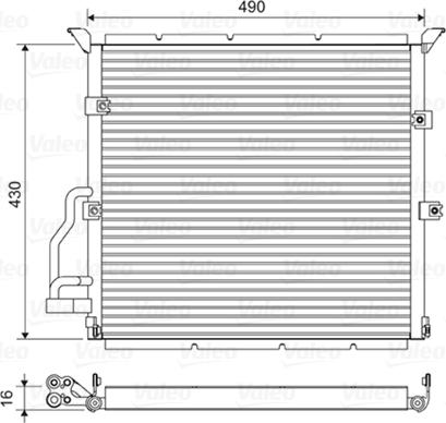 Valeo 822608 - Кондензатор, климатизация vvparts.bg