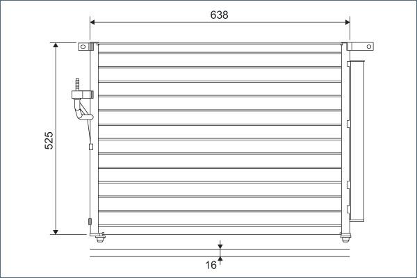 Valeo 822603 - Кондензатор, климатизация vvparts.bg