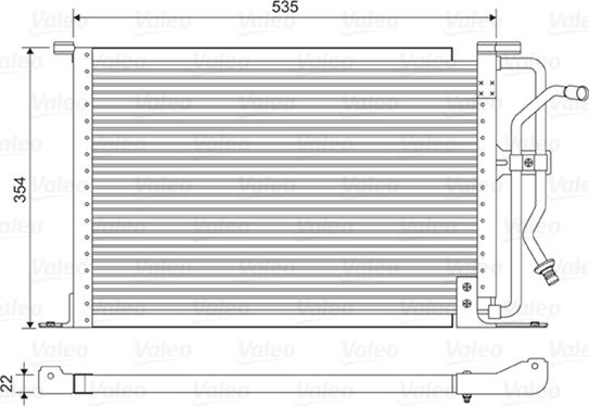 Valeo 822627 - Кондензатор, климатизация vvparts.bg