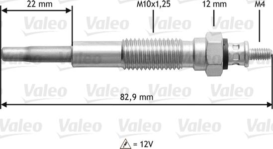 Valeo 345148 - Подгревна свещ vvparts.bg