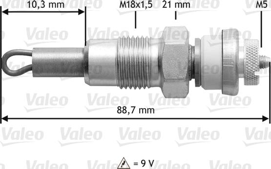 Valeo 345156 - Подгревна свещ vvparts.bg