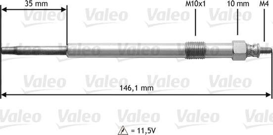 Valeo 345139 - Подгревна свещ vvparts.bg