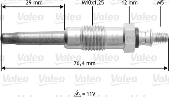 Valeo 345170 - Подгревна свещ vvparts.bg