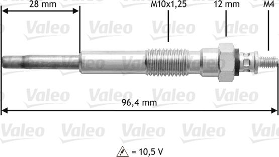 Valeo 345209 - Подгревна свещ vvparts.bg