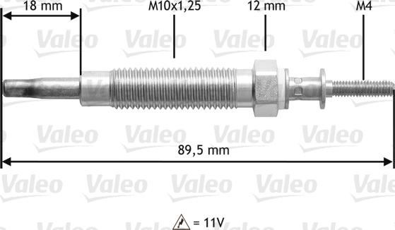 Valeo 345215 - Подгревна свещ vvparts.bg