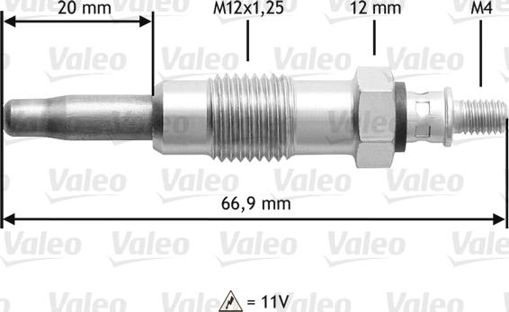 Valeo 345210 - Подгревна свещ vvparts.bg